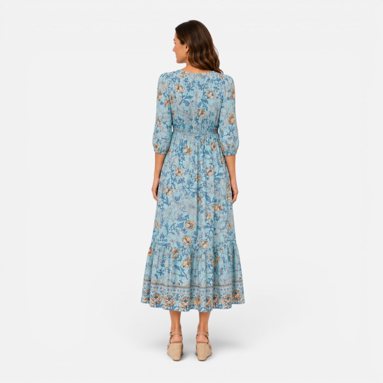 Women's Floral Maxi Dress Casual Summer Dress