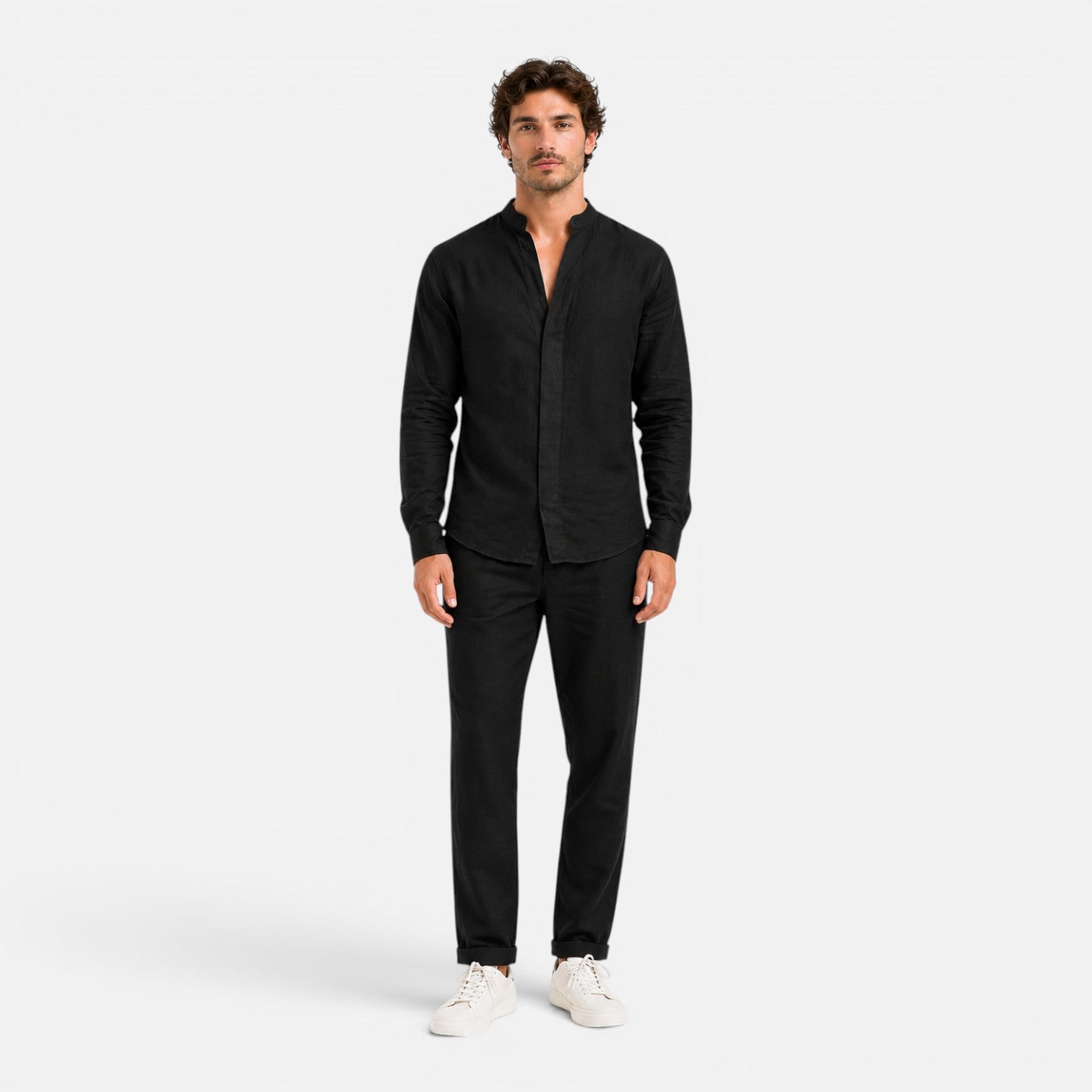 Maison Straver | Men’s Linen Set Relaxed Fit Matching Shirt and Trousers