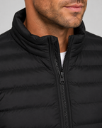 Men’s Quilted Puffer Jacket – Stand Collar Fit