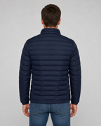 Men’s Quilted Puffer Jacket – Stand Collar Fit