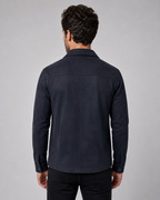 Men's Slim Fit Suede Overshirt Jacket