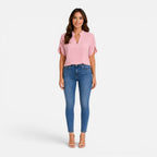 Maison Straver | Women’s Chiffon Blouse V Neck Lightweight Summer Top