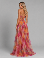 Women’s Floral V-Neck Maxi Dress – Summer Occasion Fit