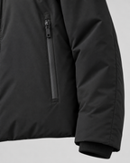 Cropped Hooded Puffer Jacket - Full-Zip Winter