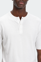 Men's Short Sleeve Henley T-Shirt – Casual Slim Fit