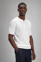 Men's Short Sleeve Henley T-Shirt – Casual Slim Fit