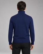 Men's Turtleneck Sweater Fine Knit Roll Neck