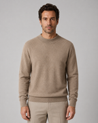 Men's Wool Crew Neck Sweater Lightweight Fine Knit