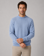 Men's Wool Crew Neck Sweater Lightweight Fine Knit