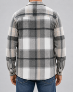 Men's Brushed Check Flannel Shirt Jacket