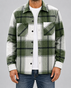 Men's Brushed Check Flannel Shirt Jacket