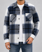 Men's Brushed Check Flannel Shirt Jacket