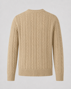 Men's Cable Knit Crew Neck Sweater