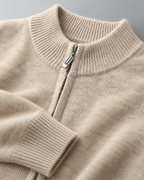 Men's Cardigan & Pants Set - Textured Knit Zip-Up Loungewear