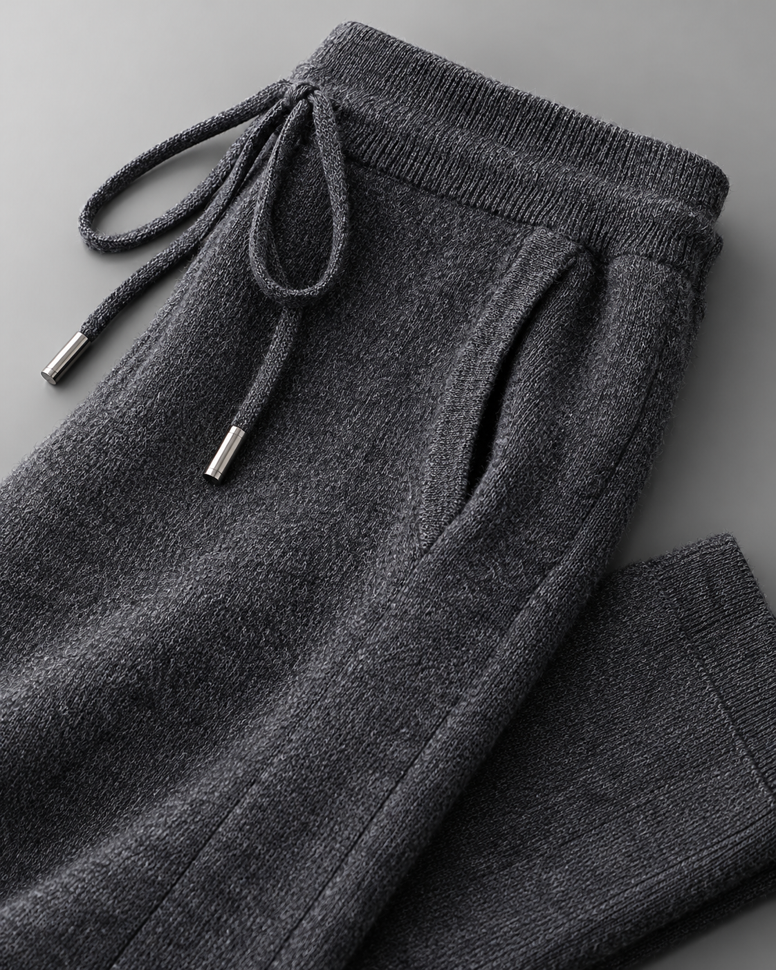 Men's Cardigan & Pants Set - Textured Knit Zip-Up Loungewear