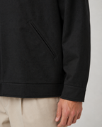 Men's Contrast Collar Barn Jacket Zip Front Workwear