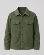 Men's Corduroy Shirt Jacket with Chest Pockets