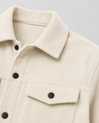 Men's Corduroy Shirt Jacket with Chest Pockets