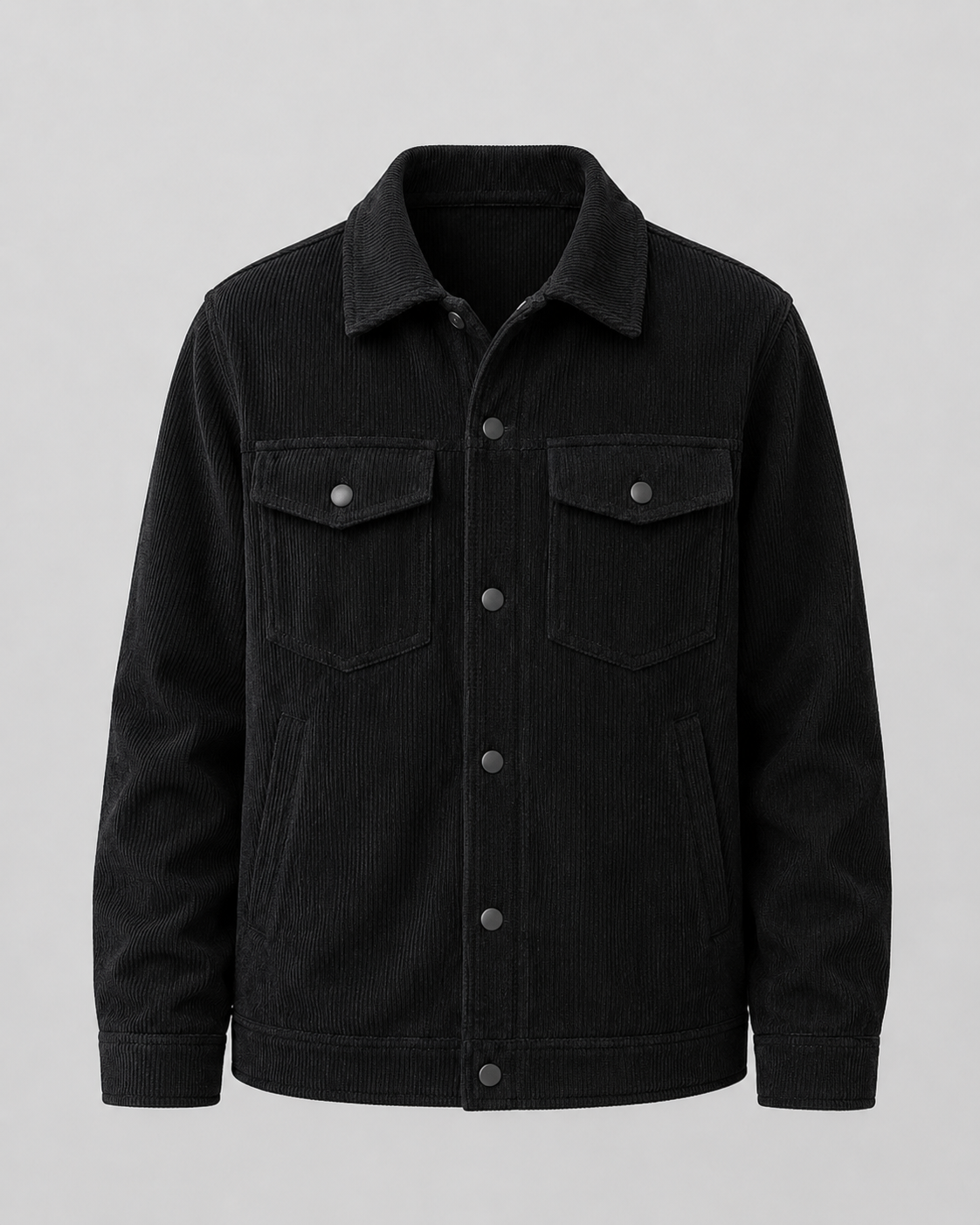 Men's Corduroy Shirt Jacket with Chest Pockets