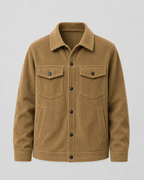 Men's Corduroy Shirt Jacket with Chest Pockets