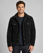 Men's Corduroy Trucker Jacket - Sherpa Collar