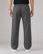 Men's Elasticated Waist Drawstring Pants Straight Relaxed Leg
