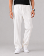 Men's Elasticated Waist Drawstring Pants Straight Relaxed Leg