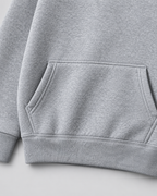 Men's Fleece Pullover Hoodie - Ribbed Cuff Detail