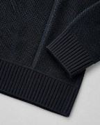 Men's Full-Zip Cardigan - Color Block Stand Collar