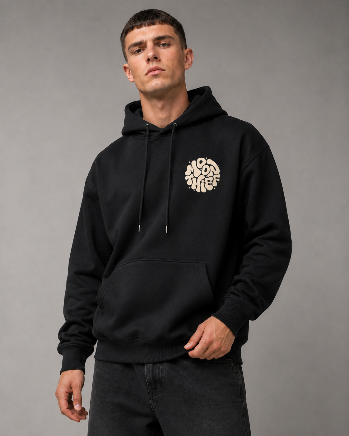 Men's Graphic Pullover Hoodie - Bold Back Print