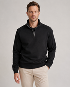 Men's Half Zip Pullover - Funnel Neck Raglan Sleeve