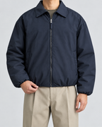 Men's Insulated Blouson Jacket - Turn-Down Collar Relaxed Fit