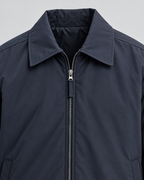 Men's Insulated Blouson Jacket - Turn-Down Collar Relaxed Fit