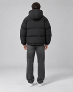Men's Insulated Puffer Jacket - Hooded Relaxed Fit