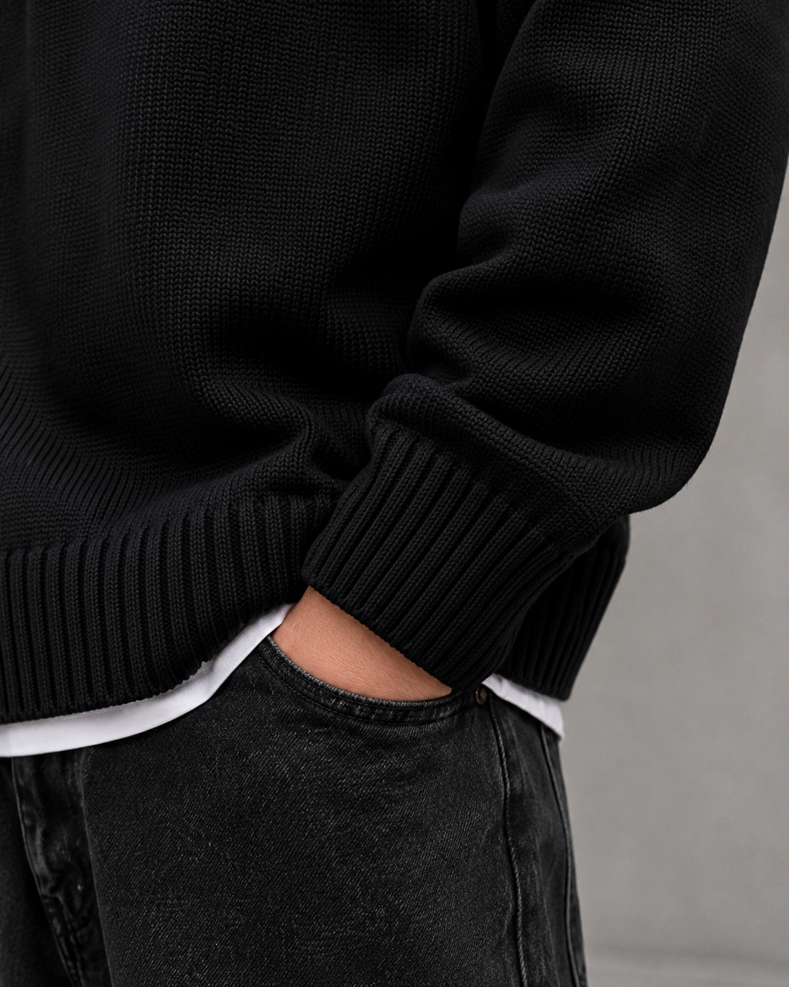 Men's Knit Sweater - Broken Heart Streetwear Fit