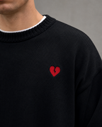 Men's Knit Sweater - Broken Heart Streetwear Fit
