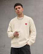Men's Knit Sweater - Broken Heart Streetwear Fit