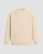 Men's Marled Wool Crewneck Sweater - Relaxed Fit