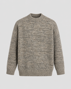 Men's Marled Wool Crewneck Sweater - Relaxed Fit