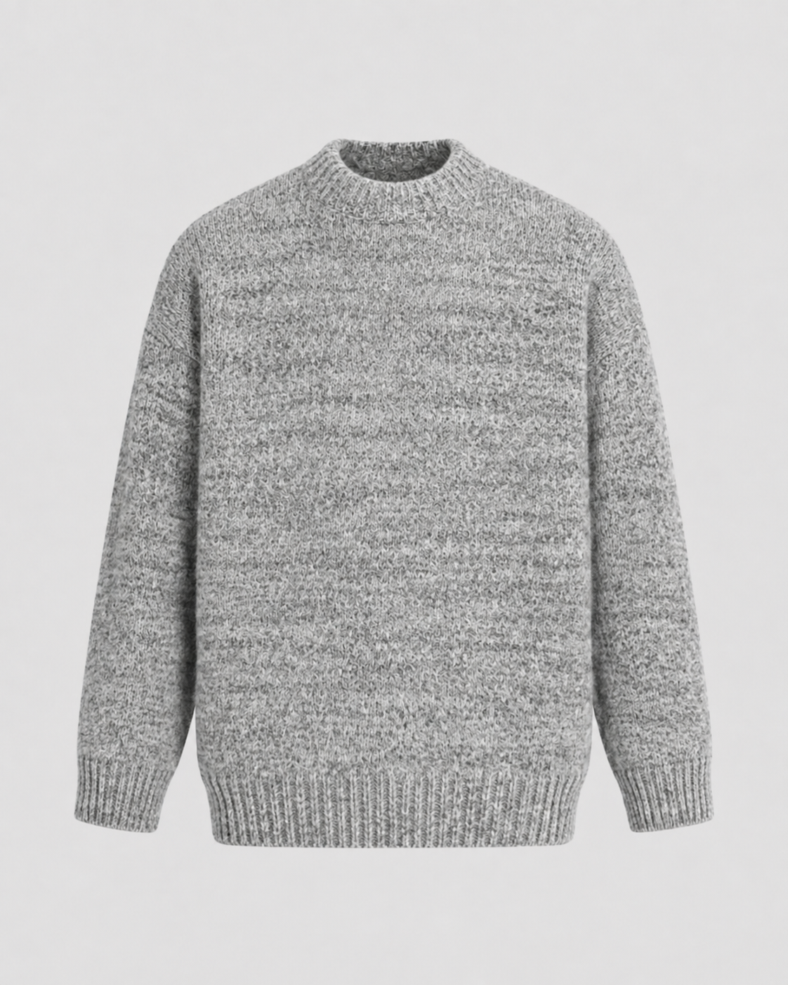 Men's Marled Wool Crewneck Sweater - Relaxed Fit