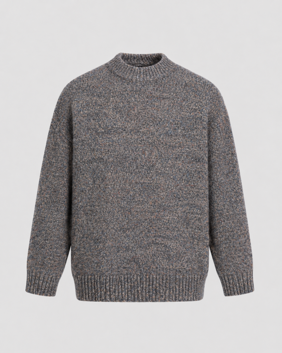 Men's Marled Wool Crewneck Sweater - Relaxed Fit