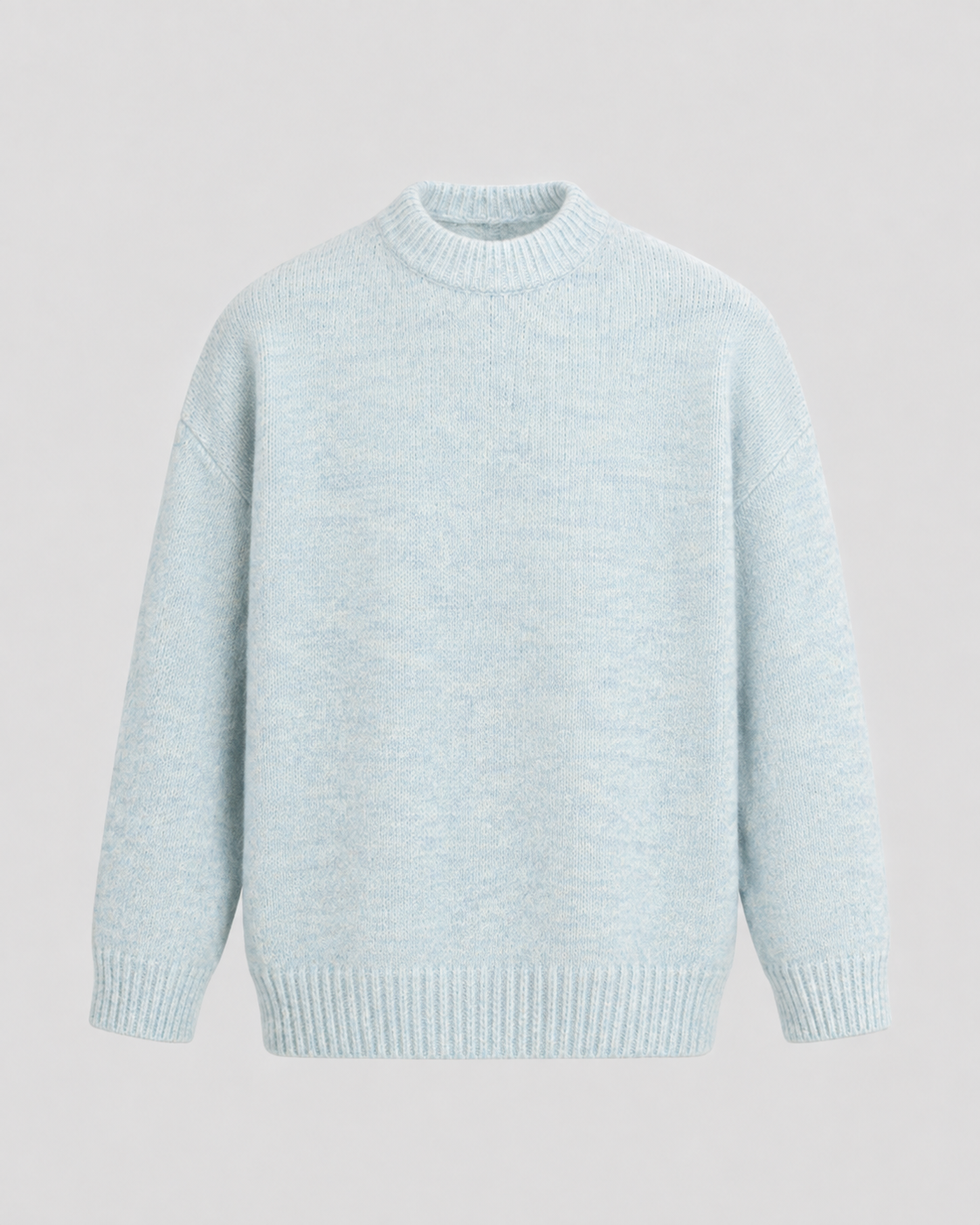 Men's Marled Wool Crewneck Sweater - Relaxed Fit