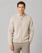 Men's Merino Wool Zip-Up Cardigan