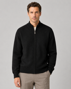 Men's Merino Wool Zip-Up Cardigan