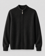 Men's Merino Wool Zip-Up Cardigan