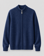 Men's Merino Wool Zip-Up Cardigan