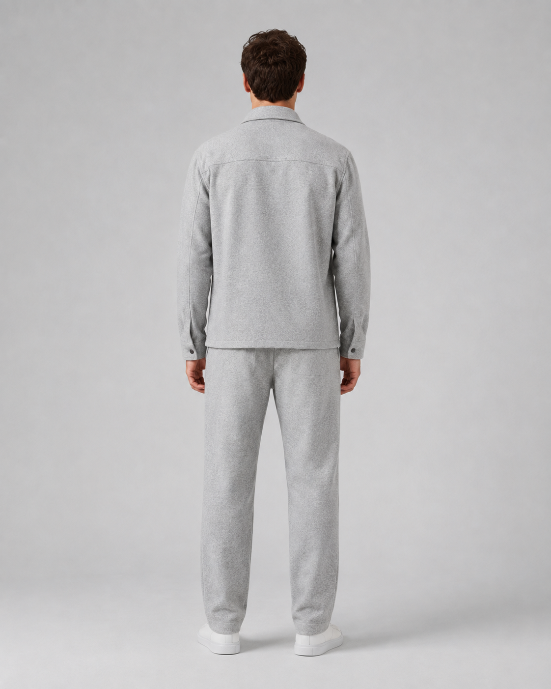 Men's Overshirt & Pants Set - Relaxed Drawstring Fit