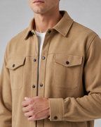 Men's Overshirt & Pants Set - Relaxed Drawstring Fit