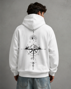 Men's Oversized Graphic Hoodie - Front & Back Print