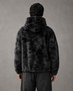Men's Plush Hooded Zip Jacket - Streetwear Fit